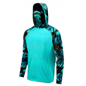 รับผลิตเสื้อฮู้ดตกปลาแบบกันรังสียูวี ผ้าแห้งเร็ว ผลิตตามสั่ง ขายส่ง OEM รับผลิตจำนวนมาก พร้อมติดฉลากส่วนตัว - Product Image 1