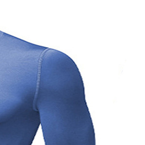 Custom <b>Men</b> Compression Shirts Knitted Short Sleeves Moisture Wicking <b>Stretch</b> Fitness Workout Sports Wear OEM - Product Image 4