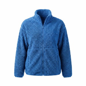 Chaqueta de Forro Polar Sherpa para Mujer, con Cierre, Cuello Alto, Imitación Piel de Oveja, Abrigo Cálido de Invierno, Proveedor OEM Personalizado al por Mayor - Product Image 2