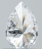 Untuk Berlian Alami Bentuk Pir 0.7Ct D SI2 Bersertifikat Merek Aniva Model ND049 untuk Pembuatan Perhiasan Berkualitas Tinggi.