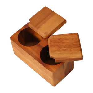 กล่องใส่เครื่องเทศไม้ทำมือคุณภาพพรีเมียม กล่องใส่เครื่องเทศไม้ธรรมชาติสำหรับใช้ในครัวเรือน - Product Image 4