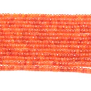 Cuentas facetadas de cornalina de alta calidad, las más vendidas, cuentas de piedras preciosas naturales de 3-4 mm, hilo de 13 pulgadas para la elaboración de joyería de verano - Product Image 5