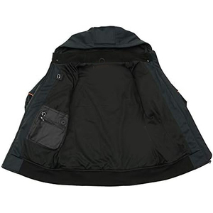 Veste en cuir unisexe SAMROZ SPORTS, couleur personnalisée, fermeture éclair sur le devant, manches longues, capuche amovible, réfléchissante, 220g, hiver, motocross - Product Image 3