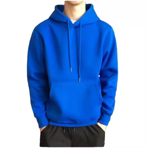 Sweat-shirt à capuche noir pour homme, coupe classique, en molleton de coton, décontracté, avec poche, manches longues, pour l'automne 2027 - Product Image 4