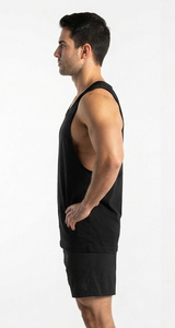 Men Gym Fitness <b>Stringer</b> Tank Top Scoop Neck Bodybuilding Trainer <b>Vest</b> Top Cotton Men Workout Wear Breathable <b>Stringer</b> <b>Vest</b> - Product Image 5