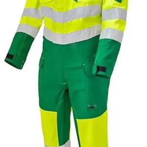 High Visibility Safety Coverall Reflective Workwear Hi Vis Coverall Men Durable Protective Coverall Industrial <b>Work</b> Uniform Long - Product Image 5