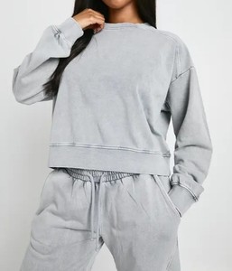 Ensemble de survêtement zippé pour femme : veste à col et pantalon assorti – Tenue de sport décontractée – Fournisseur en gros de survêtements sous marque privée - Product Image 5