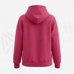 Sudadera con Capucha Oversize Lisa Bordada Personalizada al por Mayor, Sudaderas de Streetwear para Mujer, Tops de Gimnasio de Manga Larga - Product Image 2