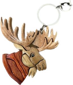 Llaveros de madera artesanales vintage de Vietnam, recuerdo de fábrica, precio económico, regalo de Navidad - Product Image 1