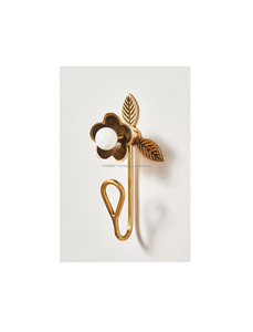 Elegant <b>antique</b> finished <b>brass</b> wall <b>hooks</b> for traditional homes providing decorative function for everyday accessories - Product Image 5