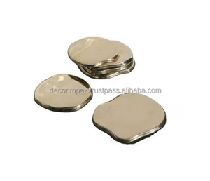 Handmade Customized Aluminum <b>Coaster</b> Classic Style Made India Home Wedding <b>Table</b> Decoration Eco-Friendly High Quality Decor - Product Image 1