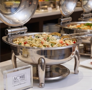 High Quality Modern Luxury Stainless Steel Salad <b>Server</b> With Twisted Rope Design Mirror Silver For Restaurants Hotels & Resorts - Product Image 5