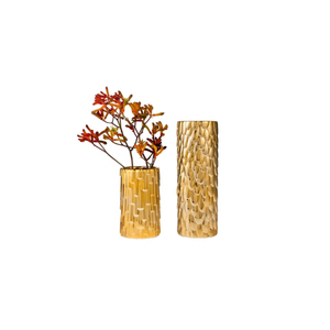 Vase en laiton glamour fait main, finition dorée, forme personnalisée, vase à fleurs de table pour la décoration de la maison, des mariages et des salons - Product Image 2