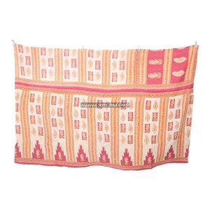 Tribal Handmade Kantha Quilt Blanket-Handmade Vintage Kantha <b>Throw</b> Quilt <b>Indian</b> Reversible Hand Stitched Heavy <b>Throw</b> Old Sari - Product Image 6