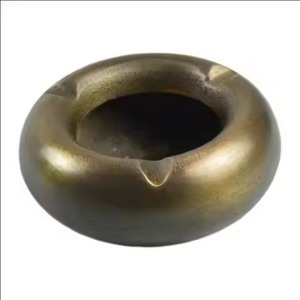 Luxury 4-Grid Modern <b>Style</b> Handmade Brass Ashtray with Plated <b>Head</b> Design Custom Logo for Garden Bar Home Hotel Office - Product Image 3