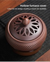 Quemador de Incienso Eléctrico con Temporizador, Quemador de Resina de Incienso de Cerámica, Quemador de Bakhoor, Lámpara para Encender Aceites Esenciales