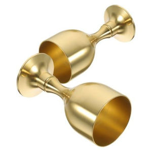 Nouvel Arrivage – Verres à Vin et Flûtes à Champagne en Acier Inoxydable Brillant Argenté – Articles de Bar pour Fêtes et Artisanat - Product Image 6