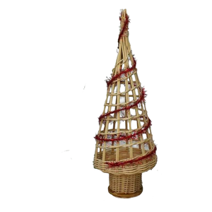 Decoraciones Navideñas de Tinsel al por Mayor del Fabricante, Árbol de Ratán Hueco con Soporte para Decoración de Interiores - Product Image 1