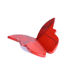 Ailes de papillon en jaspe rouge naturel sculptées, pierre énergétique, spécimen minéral de guérison pour la décoration de la maison et du bureau - Vente en gros - Product Image 6