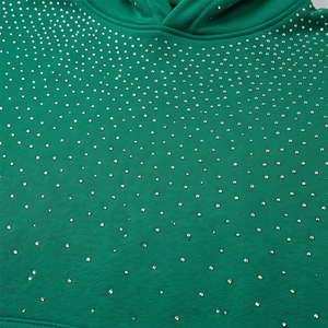 Causal Wear <b>Rhinestone</b> Hoodie Customized Color <b>Rhinestone</b> Hoodie Soft <b>Fabric</b> Factory Made <b>Rhinestone</b> Hoodie - Product Image 6