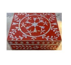 Boîtes à bijoux de luxe personnalisées de la meilleure qualité 2024, incrustation de nacre, bois et résine, certifiées EPCH, nouveau design, fabriquées à la main en Inde - Product Image 1