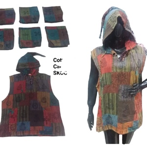 Vêtements indiens en coton, 4 pièces, broderie main de poulet, manches courtes, Kurti brodé, vêtements d'été - Product Image 1