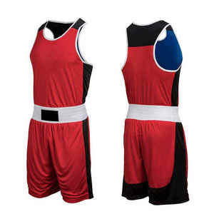 Men Boxing Uniform Sets <b>Polyester</b>/Cotton Lightweight Breathable Quick Dry High Quality Customized Training Gear Fight <b>Shorts</b> Top - Product Image 6