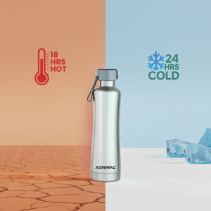 Adventure ready stainless steel thermal water bottle with secure grip handle spill resistant drinking lid durable reusable - Product Image 3