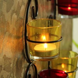 Elegant Wall Hanging <b>Tealight</b> Candle <b>Holder</b> for Home Decor Ambient Lighting - Product Image 3