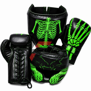 Guantes de Boxeo Profesionales Personalizados con Diseño Impreso Completo, Fabricados en Fábrica, Guantes de Boxeo para Adultos con Protección para Cabeza y Zona Íntima - Product Image 4