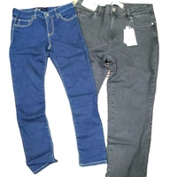 Jeans de Mezclilla Tejida Lavada Personalizados de Msn para Hombre, Corte Regular, Pierna Recta, Estilo Casual, Tendencia Urbana, Retro, Diseño Sólido, para Fiestas, Invierno y Otoño