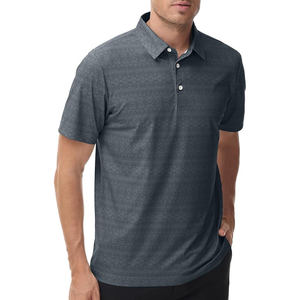 Camisa de Golf de Alto Rendimiento para Hombre, con Botones al Frente, Manga Corta, Ligera, de Secado Rápido, 87% Poliéster, 13% Elastano - Product Image 2