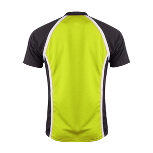 T-shirt Henley à manches courtes pour homme, en maille sport, col Henley, uniforme d'équipe, séchage rapide, coton/fibre de bambou - Product Image 4