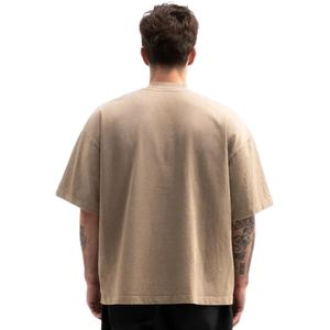 เสื้อยืดโอเวอร์ไซส์ผู้ชายทรงหลวม ไหล่ตก แขนสั้น สไตล์ลำลอง สตรีทแวร์ เสื้อผ้าขายส่งจากโรงงาน - Product Image 2