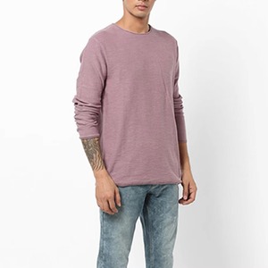 T-shirts à manches longues respirants pour hommes, vente en gros B2B, impression personnalisée, hauts d'été doux de qualité supérieure, chemises décontractées légères vierges OEM - Product Image 4