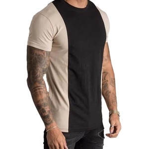 T-shirt homme col roulé à manches courtes coupe classique 100 % coton motif écologique respirant anti-boulochage pour extérieur et usage quotidien - Product Image 1