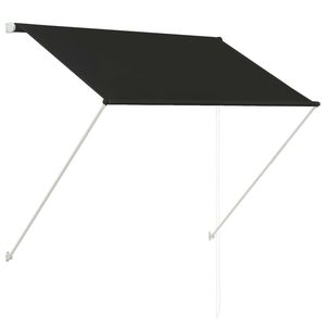 Auvent rétractable en acier anthracite 39,4x59,1 pouces pour l'extérieur - Product Image 2