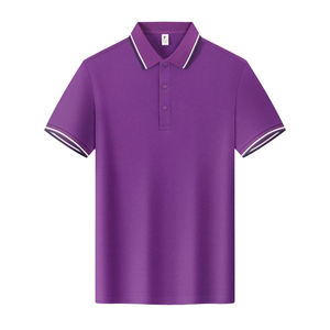 High Quality Hot Selling Nylon Blended Cotton Leisure Polo T-shirt Plus-size Golf Embroidery Men's Polo Shirt - Product Image 4