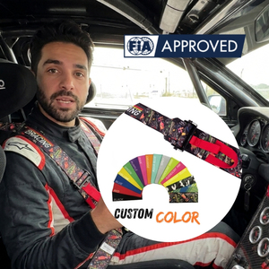 FIA Professional Racing Harness 6 Point SPORT PLUS 5 With High Tension <b>Webbing</b> OEM ODM Custom Logo Color Supplier - Product Image 3