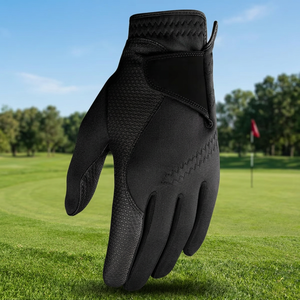 Gant de golf personnalisé pour homme, main gauche, respirant, coupe-vent, vert, maille 3D performante, antidérapant, microfibre - Product Image 3