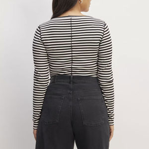 Camisetas de Mujer al por Mayor con Diseño Personalizado, 100% de Alta Calidad, Multicolores, Logotipo Personalizado, Ropa Casual de Calle, Camisetas de Manga Larga OEM - Product Image 2