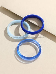 Unique Design Resin Bangles Shape <b>Casting</b> Technique <b>Hand</b> Created Smoke Pattern Pearls Diamonds Jewelry Box for Weddings Parties - Product Image 5