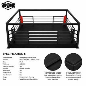 Pour les grossistes : Nouveaux revêtements de ring de boxe antidérapants en toile résistante de haute qualité pour usage en salle de sport - Product Image 5