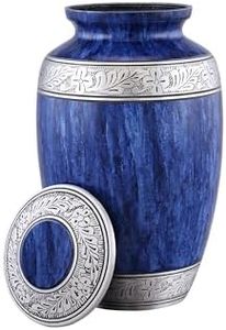 Exclusive Adult Aluminum Cremation <b>Keepsake</b> Urn Funeral Memorial <b>Ash</b> Storage Holder With Premium Decorative Texture - Product Image 2