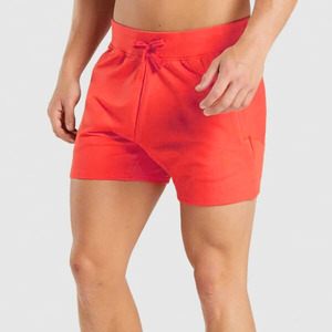 Shorts de course décontractés classiques couleur unie taille élastique jaune XL 100% polyester confortables pour l'entraînement athlétique - Product Image 5