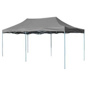 Tente de fête pliable en Oxford 600D anthracite avec revêtement en PVC 10 x 20 pieds - Product Image 2