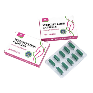 Cápsulas verdes y saludables para la pérdida de peso, aptas para mujeres, cápsulas adelgazantes para mujeres, paquete en caja. - Product Image 2
