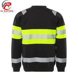 Sudadera de Trabajo de Último Diseño para Hombre, Sudadera Reflectante de Alta Visibilidad con Cuello Redondo, Sudadera de Forro Polar para Mujer de Invierno - Product Image 6