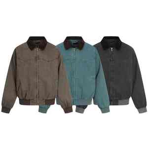 TR-CTJ-015 Coated Windproof Jacket Short Wide Heavy Lapel Loose Trendy Slimming Workwear Wear resistant <b>Coach</b> Women's Jacket - Product Image 4