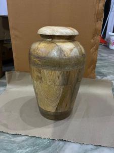 Vase en bois massif FALAK WORLD EXPORT, fait main, durable, écologique, design moderne, pour fleurs - Product Image 2